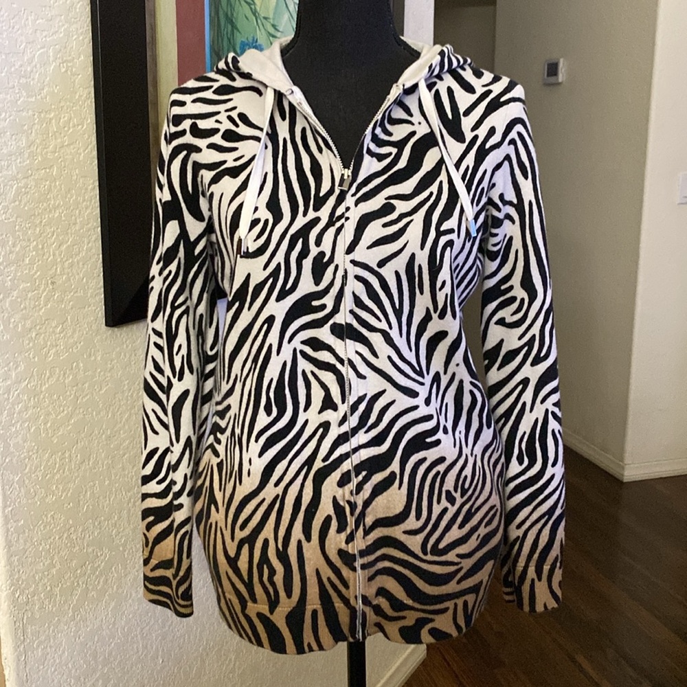 CHICO’S Dip-Dye Animal Jacket